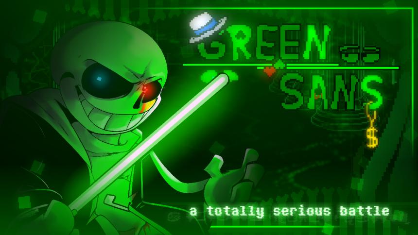 Discovery splash banner for green sans server Discord server