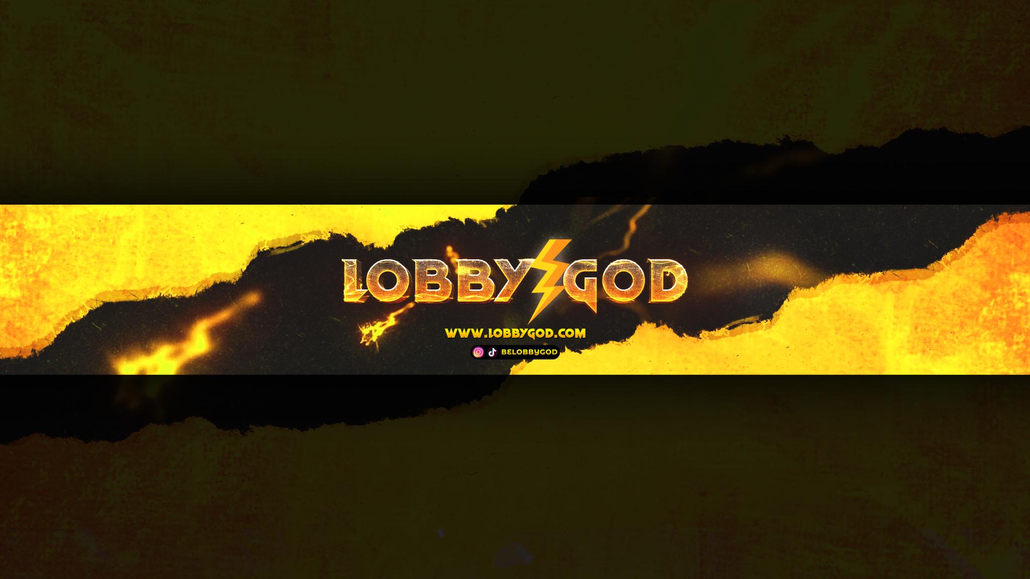 Discovery splash banner for LobbyGod Discord server