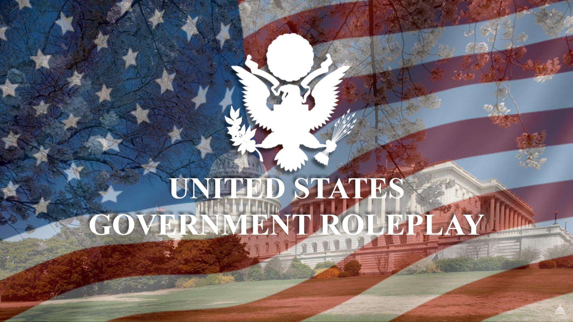 Discovery splash banner for United States Government Roleplay Discord server