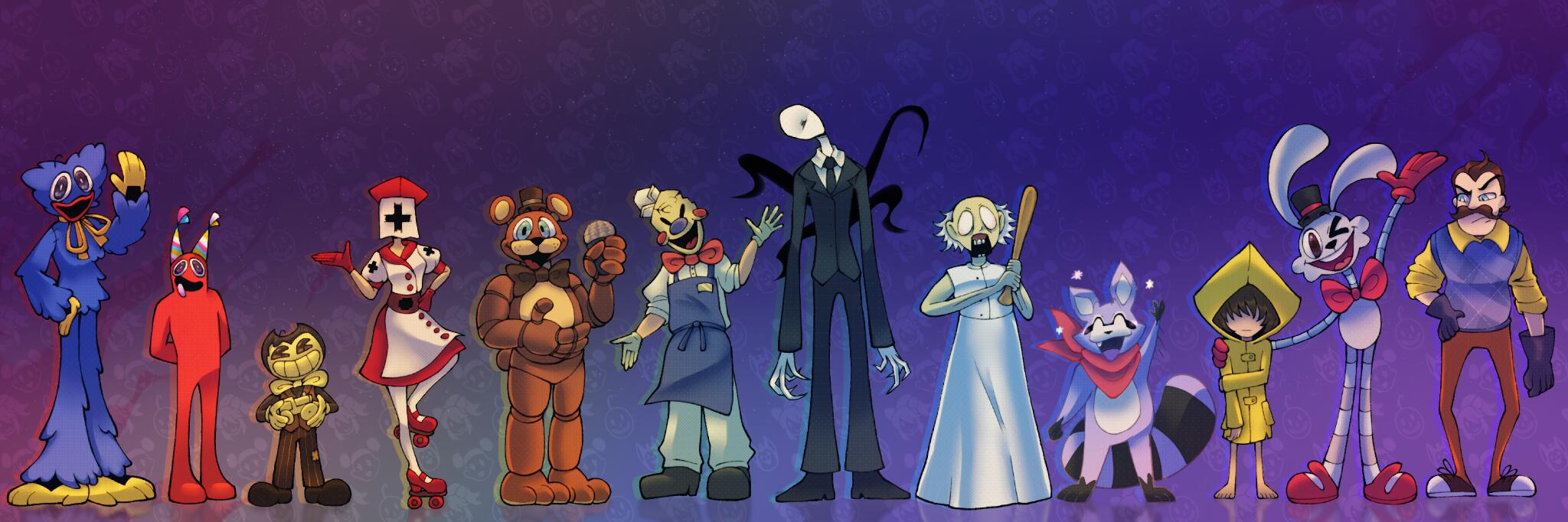 Discovery splash banner for MASCOT MASSACRE Discord server