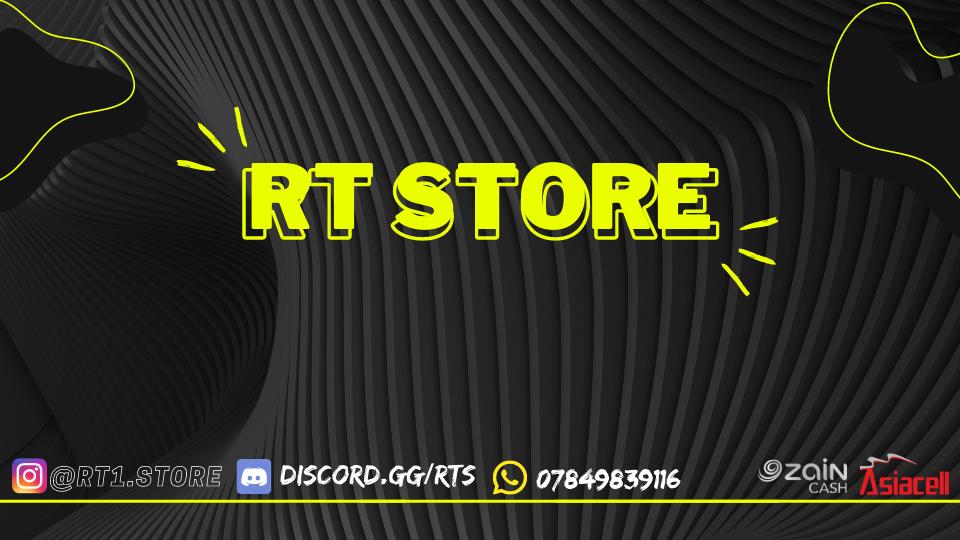 Discovery splash banner for RT STORE Discord server