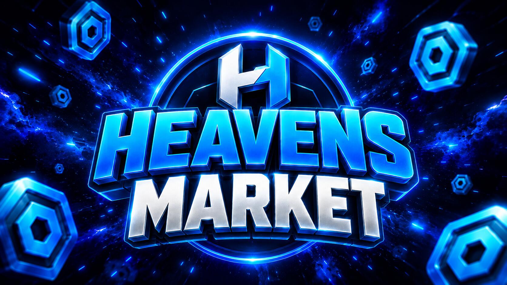 Discovery splash banner for Heaven's Market Discord server