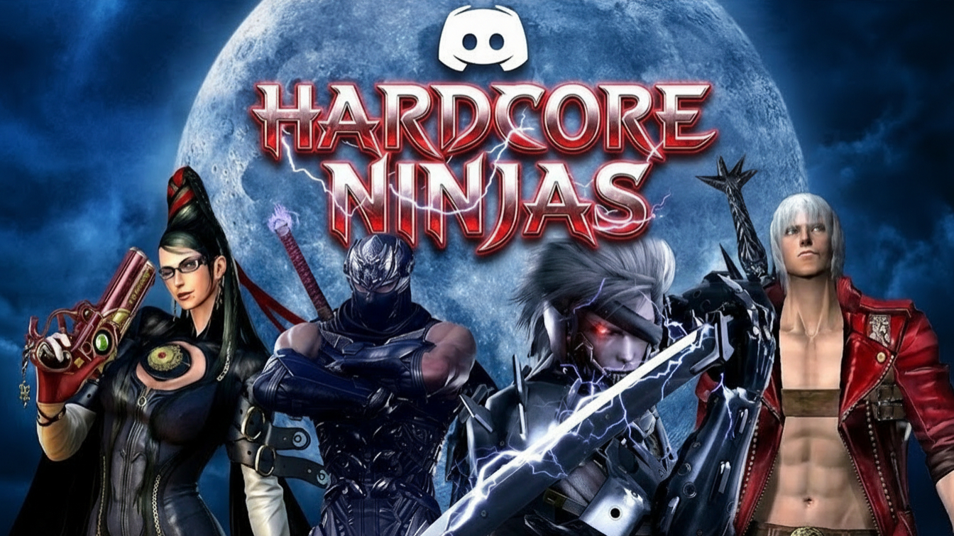 Discovery splash banner for Hardcore Ninjas Discord server