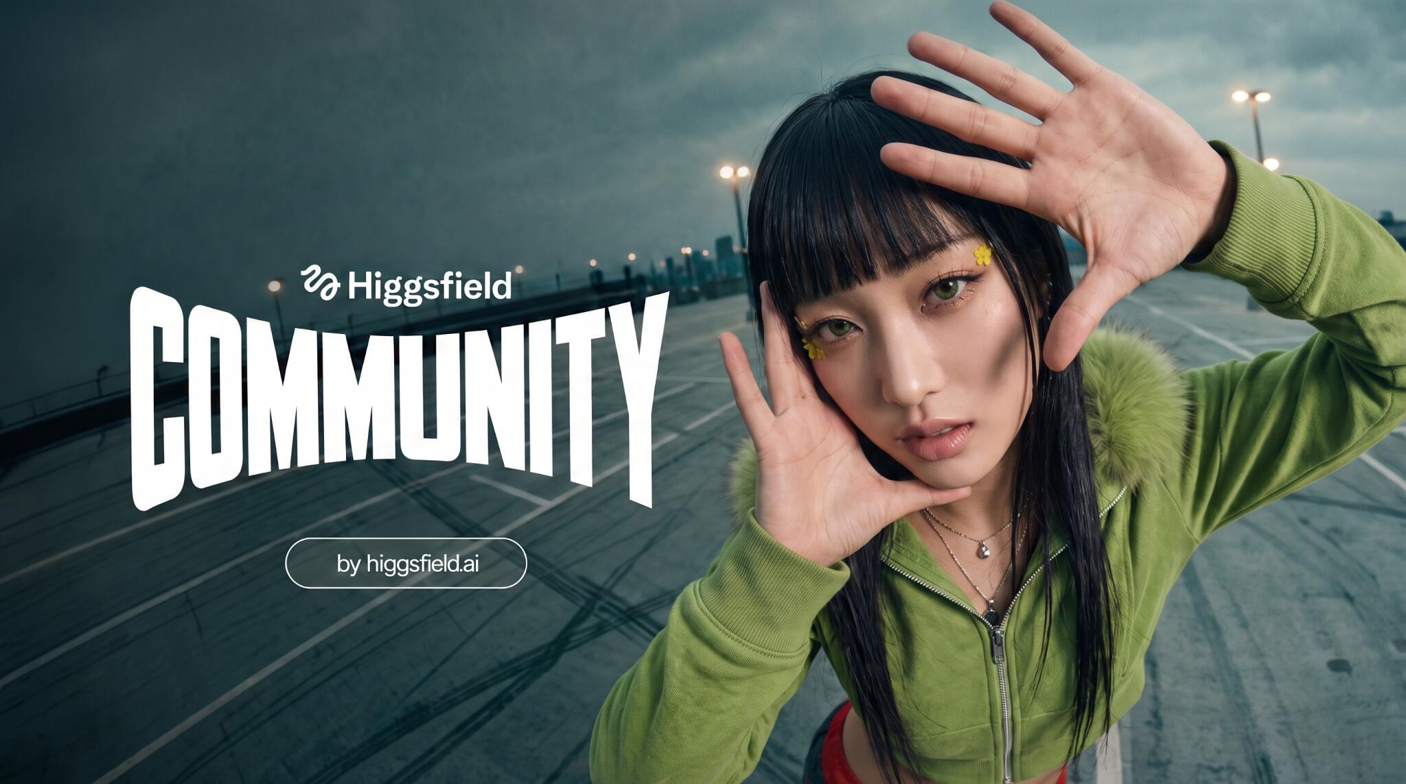 Discovery splash banner for Higgsfield AI Discord server