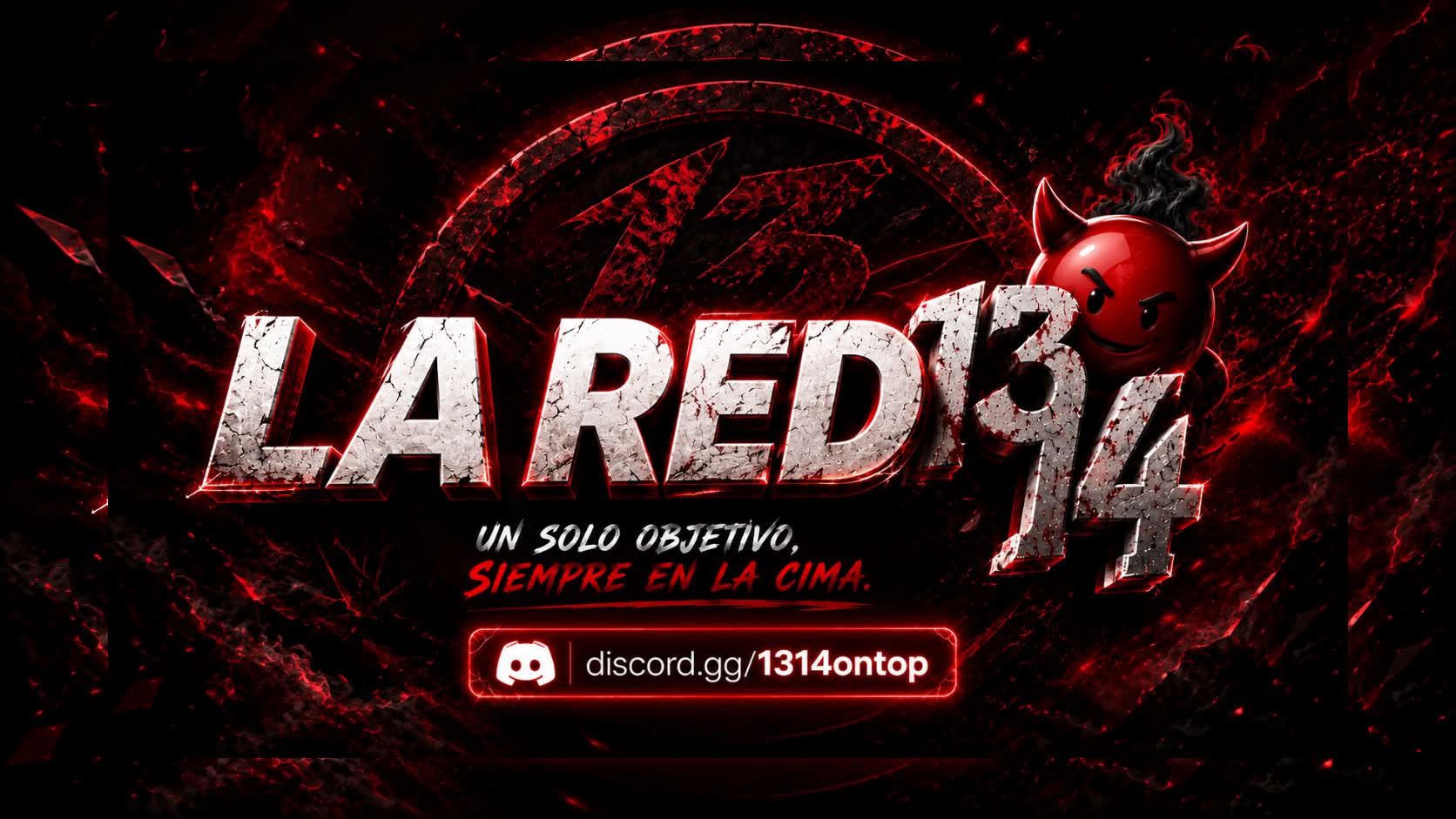 Discovery splash banner for 𝐋𝐚 𝐑𝐞𝐝 𝟏𝟑𝟏𝟒 𝐎𝐧 𝐓𝐨𝐩 ✨ Discord server