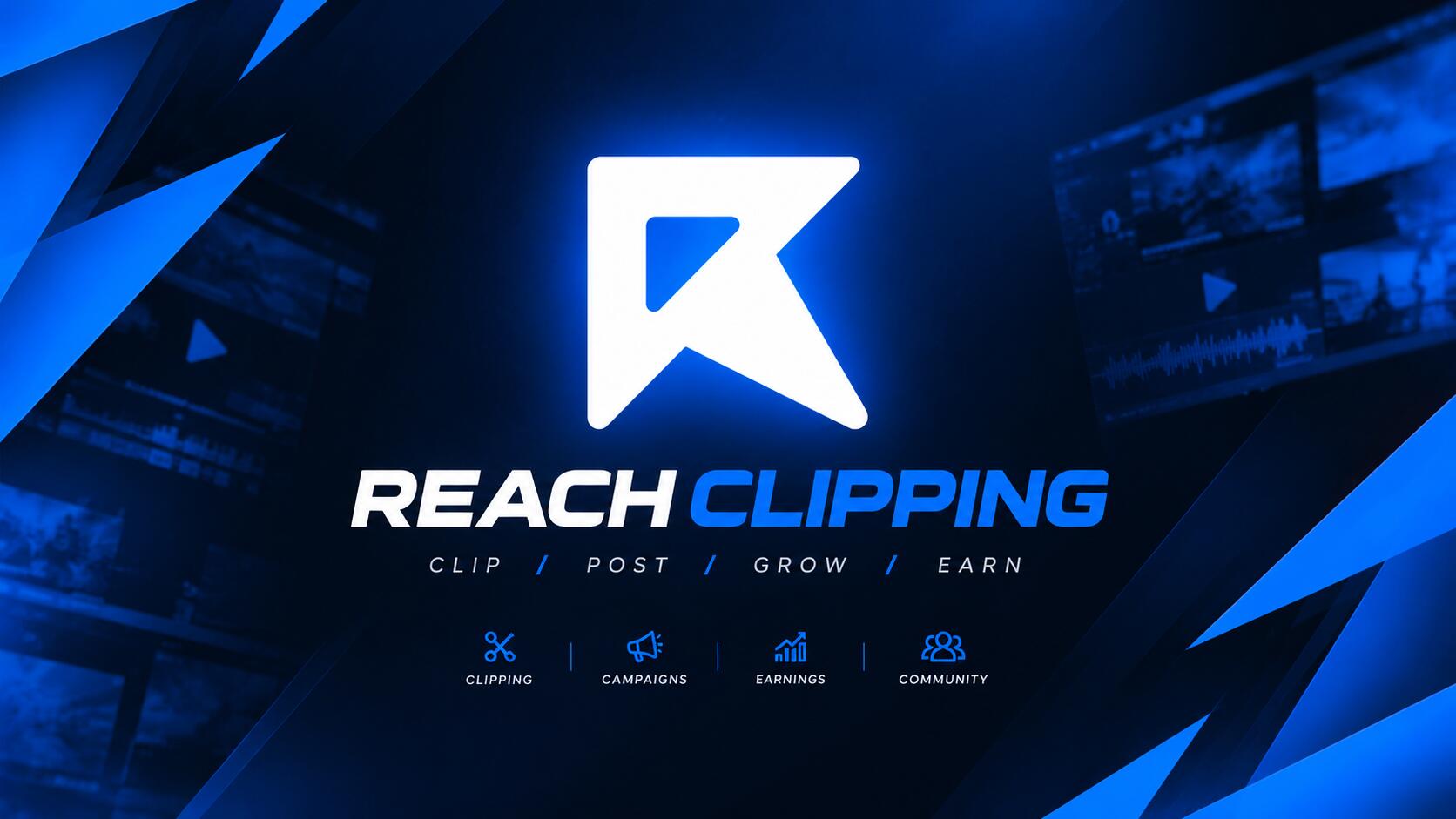 Discovery splash banner for Reach Clipping Discord server