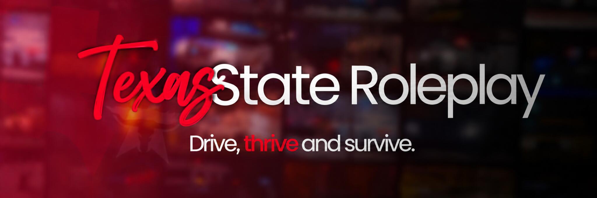 Discovery splash banner for 🐂 Texas State Roleplay Discord server