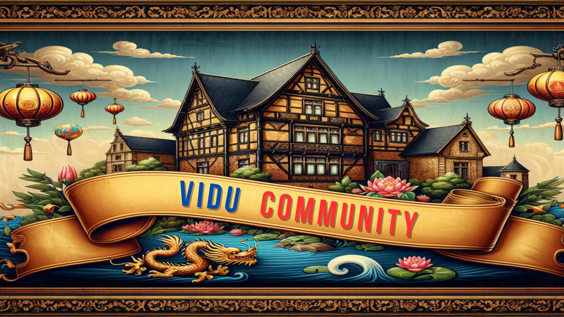 Discovery splash banner for VIDU Community Discord server