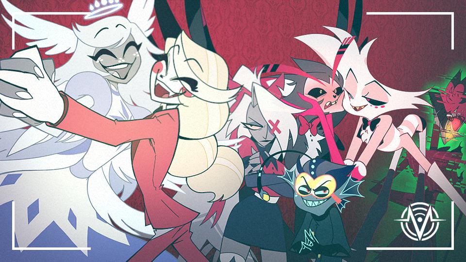 Discovery splash banner for The Hellaverse Hotel Discord server