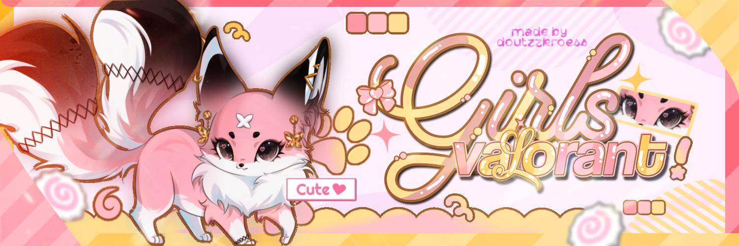 Discovery splash banner for Valorant Girls ۶ৎ Discord server