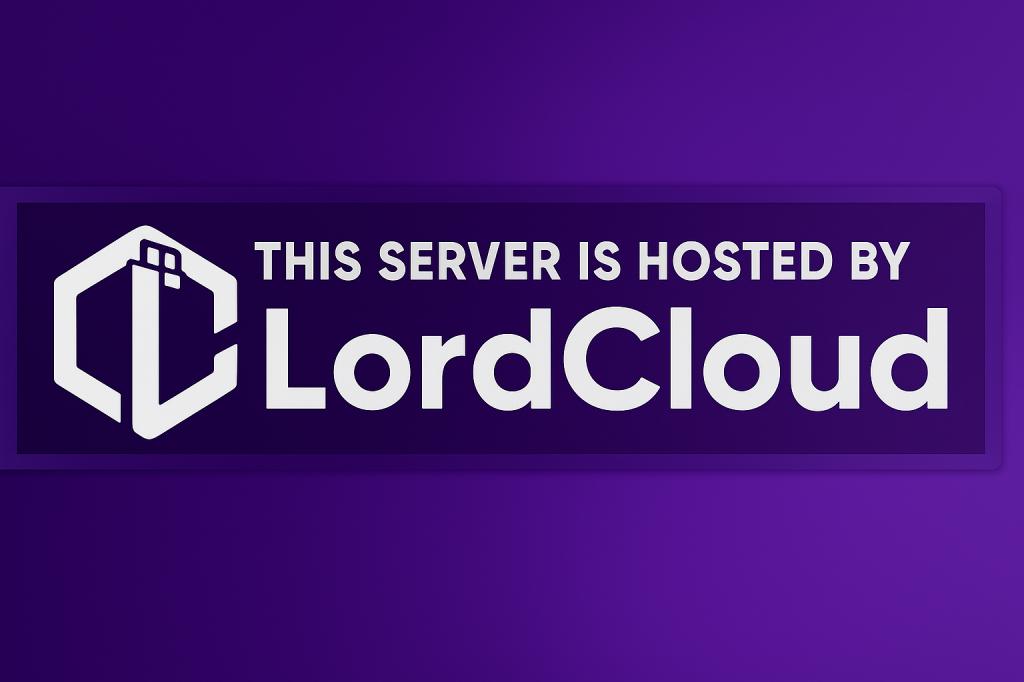 Discovery splash banner for LordCloud Hosting -WPTI Pvt. Ltd Discord server