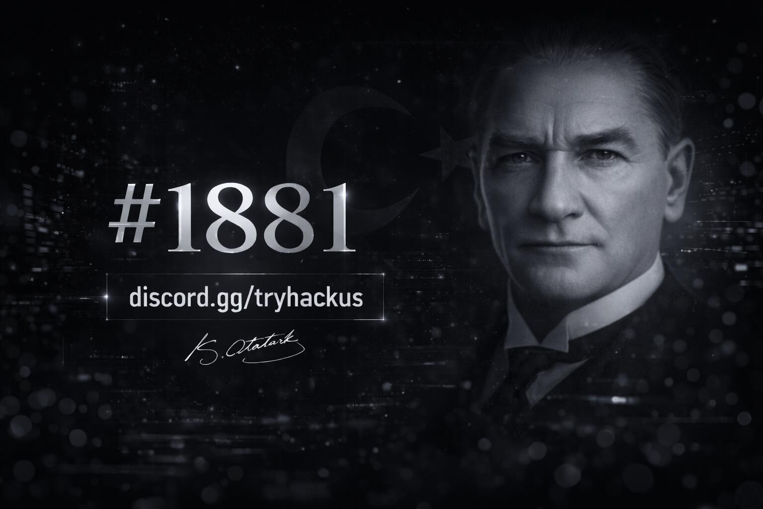 Discovery splash banner for Try𝐇𝐚𝐜𝐤Us #𝟏𝟖𝟖𝟏 Discord server