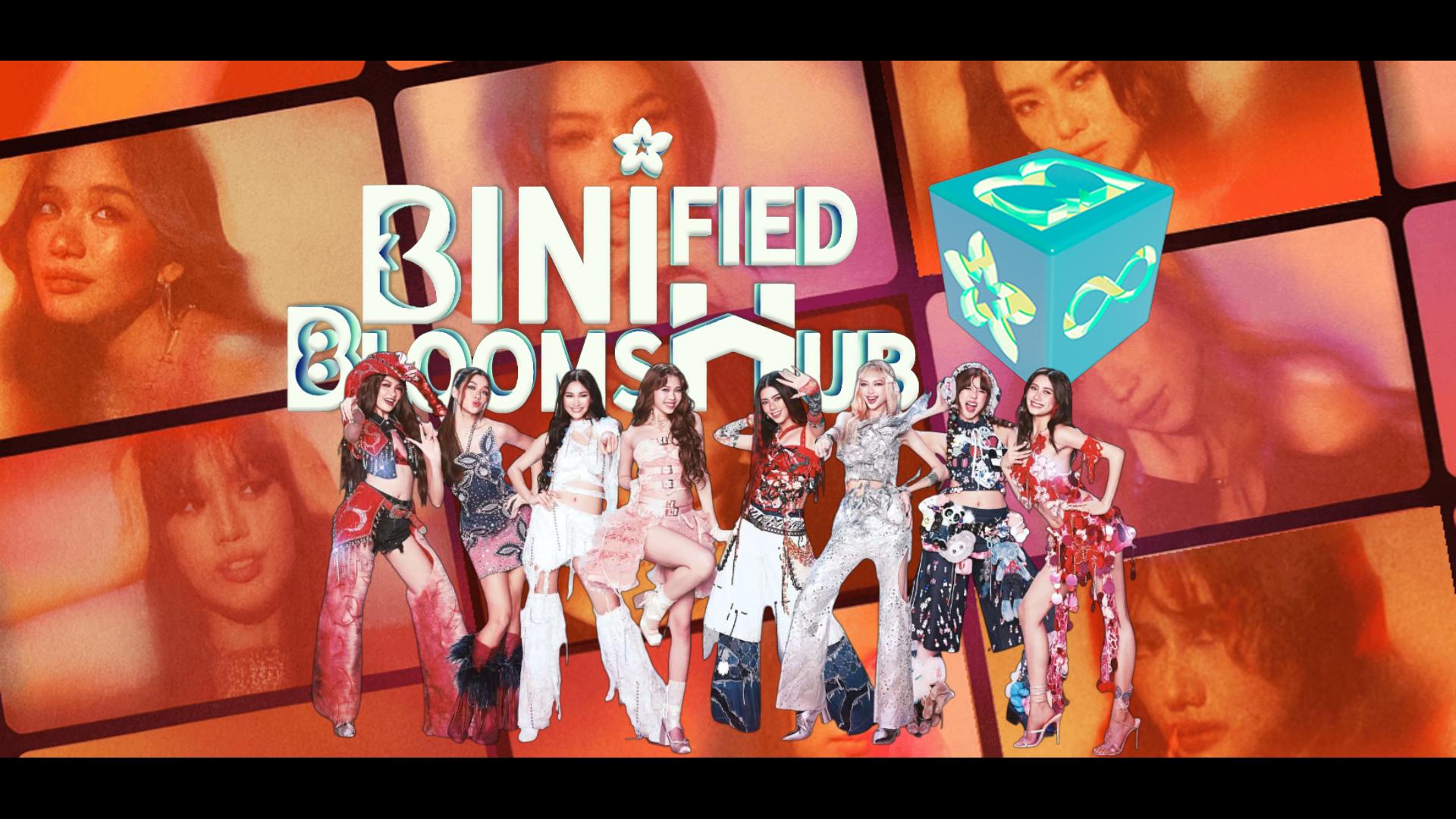 Discovery splash banner for BINIfied Blooms Hub Discord server