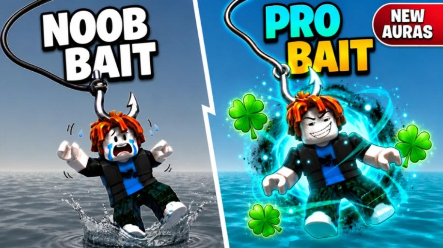 Discovery splash banner for Be A Fish Bait Roblox Discord server