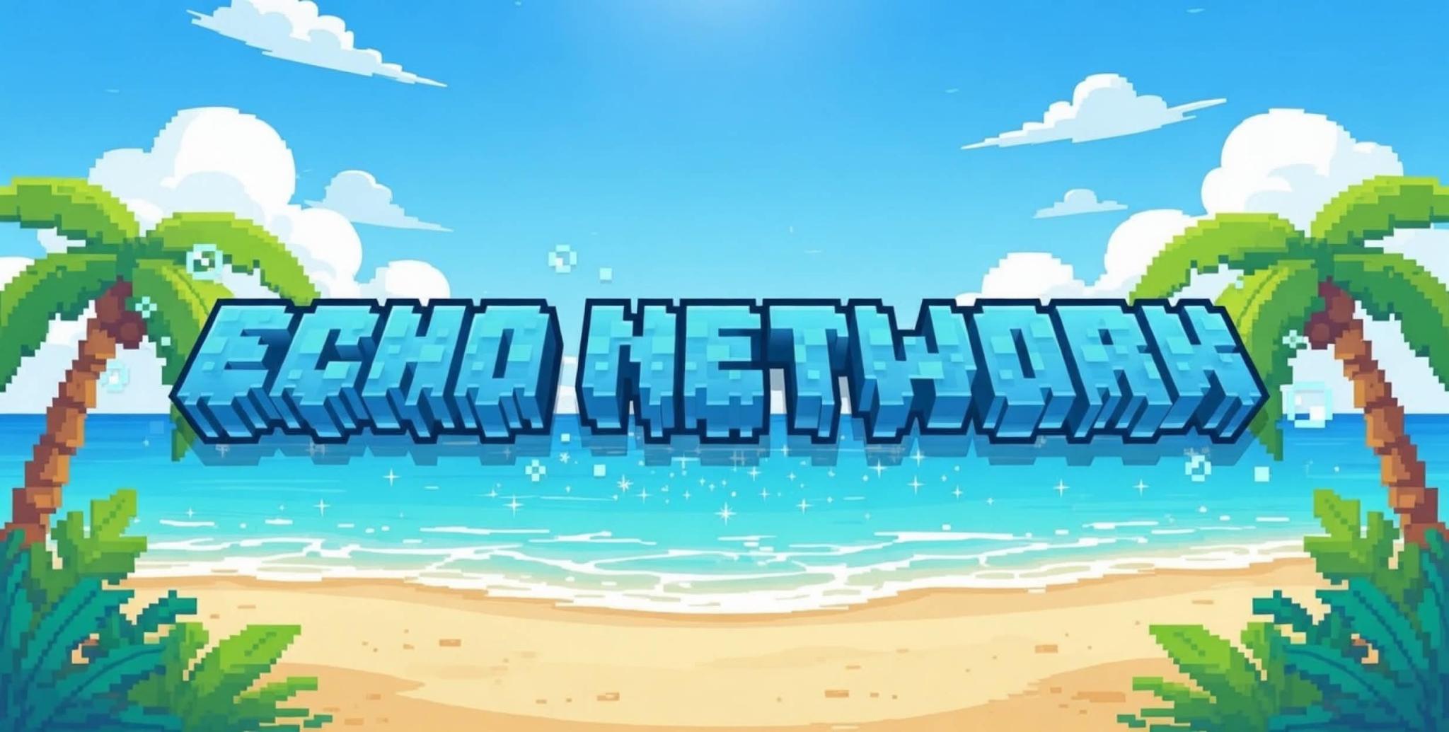 Discovery splash banner for Echo Network | 51.41% DONE Discord server