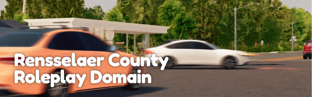 Discovery splash banner for Rensselaer County Roleplay Domain™ Discord server