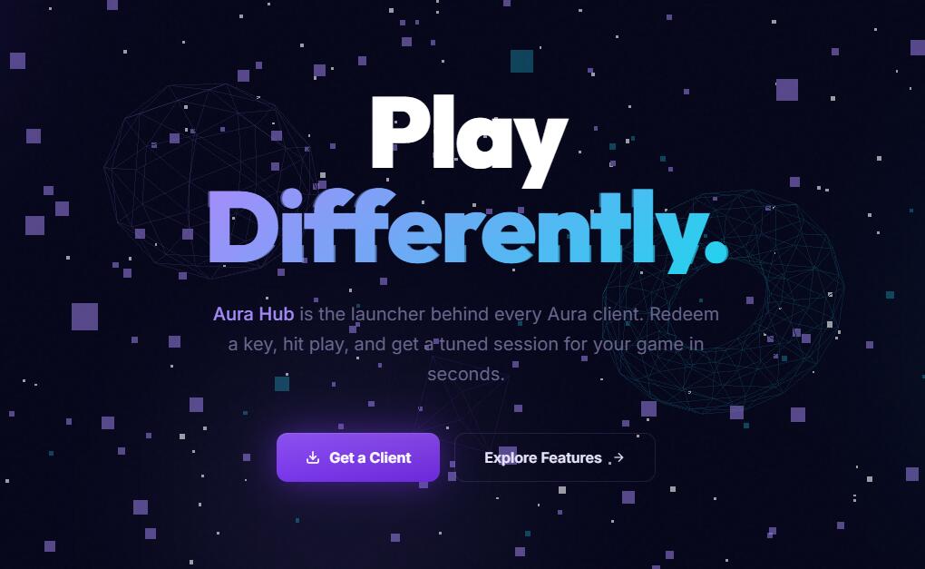 Discovery splash banner for A U R A Client Discord server