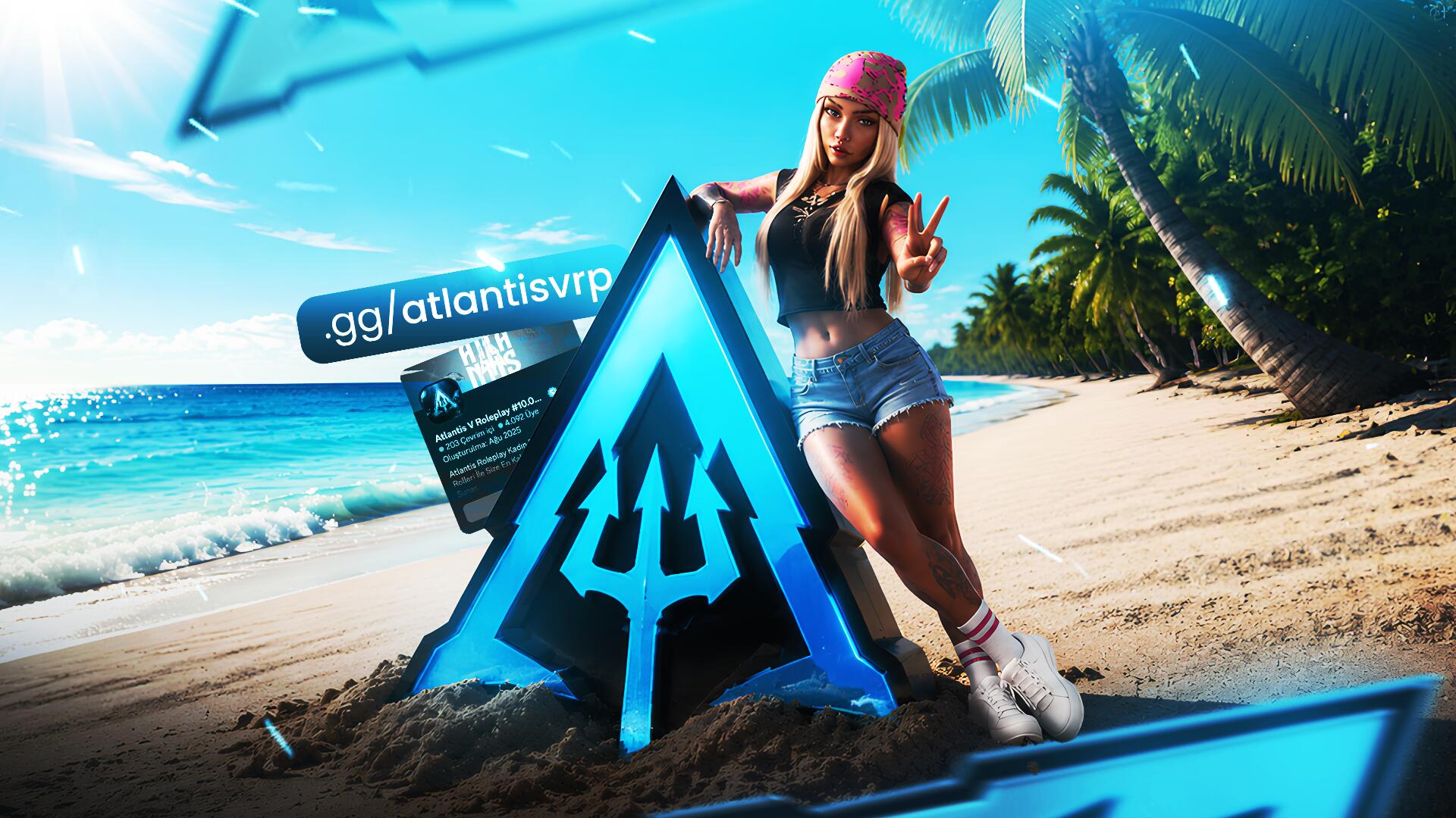 Discovery splash banner for Atlantis V Roleplay #Beta Discord server