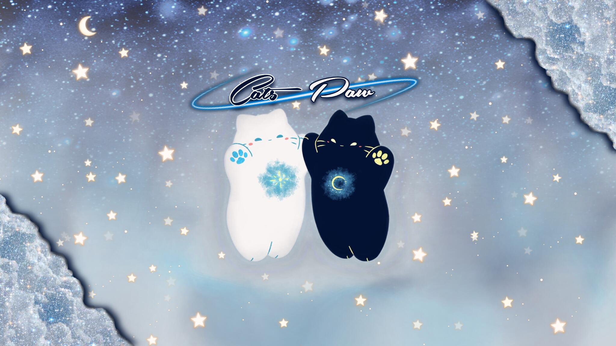 Discovery splash banner for /CatsPaw ✧ social ✧ s-tox ✧ giveaways Discord server