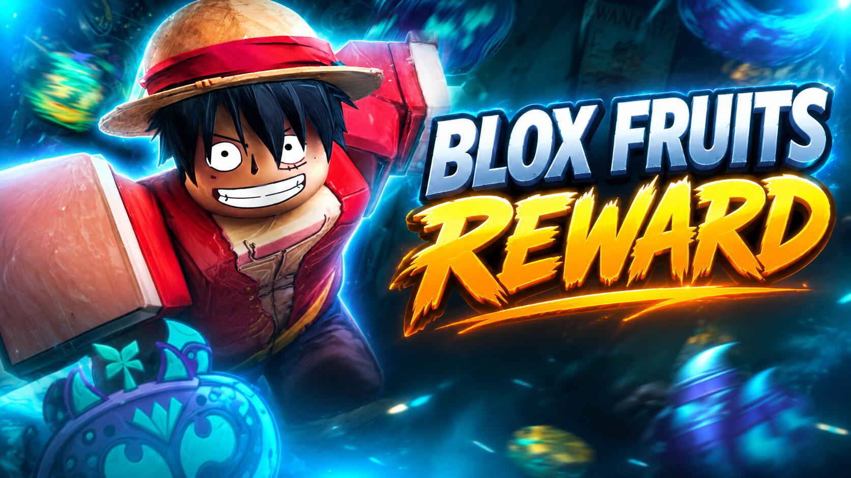 Discovery splash banner for Blox Fruit Rewards Discord server