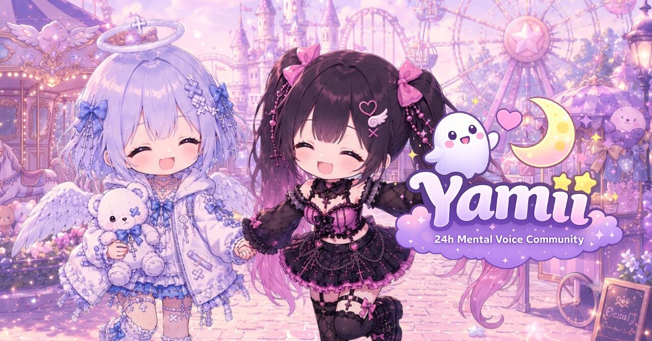 Discovery splash banner for Yamii.|mental health ꨄ†ᜊ Discord server