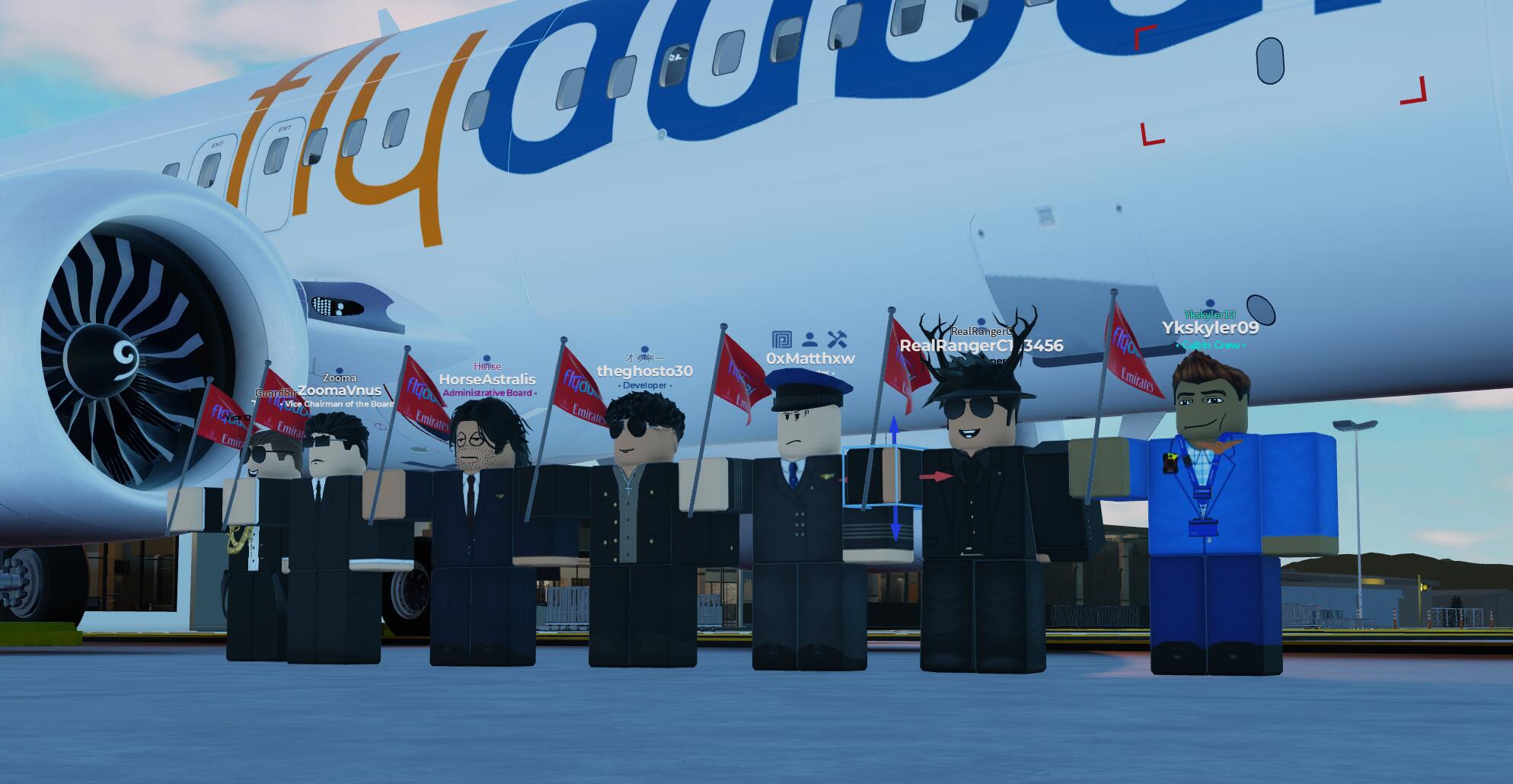 Discovery splash banner for Flydubai Discord server