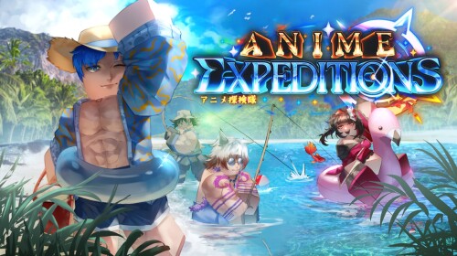 Discovery splash banner for Anime Expeditions | Roblox Discord server