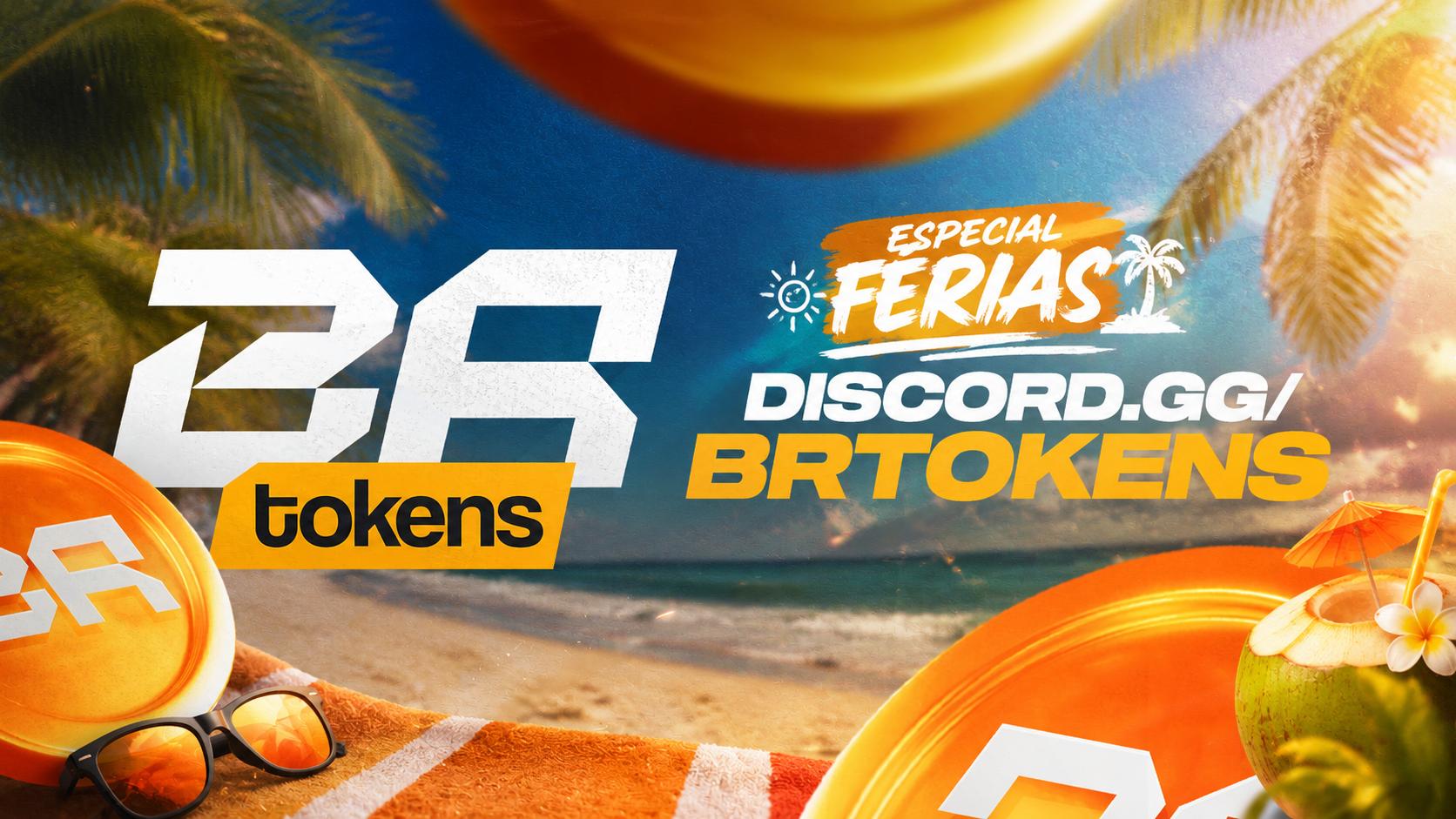 Discovery splash banner for BR TOKENS #10k Discord server