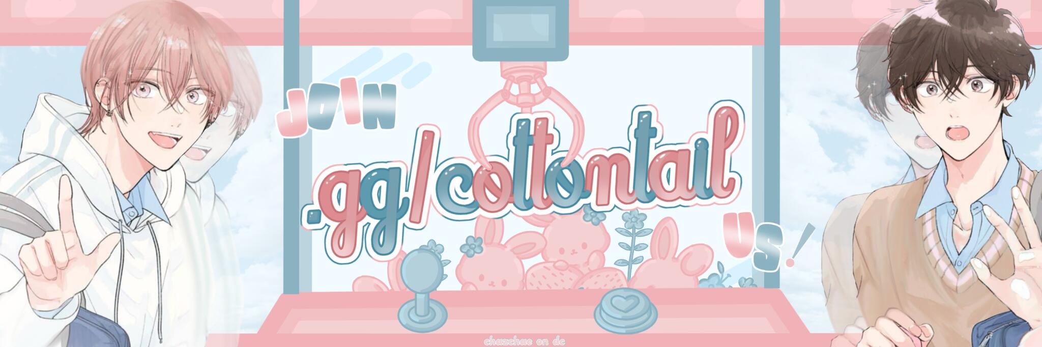 Discovery splash banner for 🐰﹒ノcottontail . social . decor . commission shop Discord server