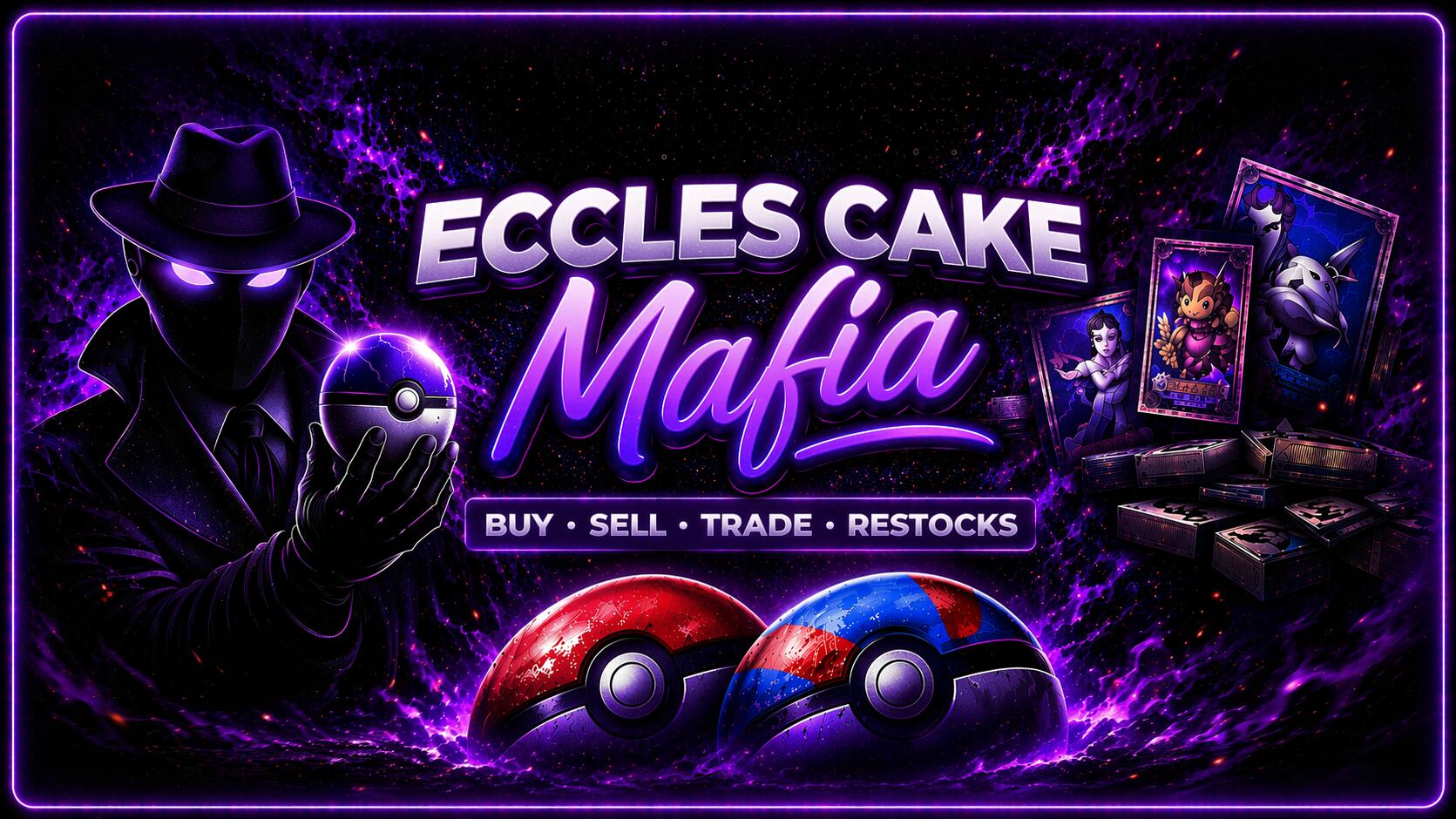 Discovery splash banner for Eccles Cake Mafia Discord server