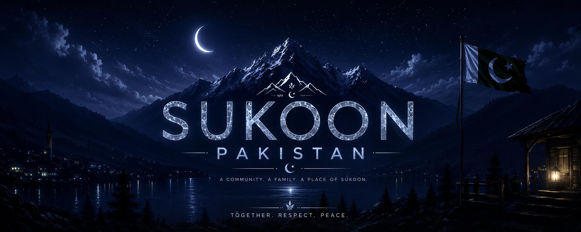 Discovery splash banner for SUKOON E PAKISTAN Discord server