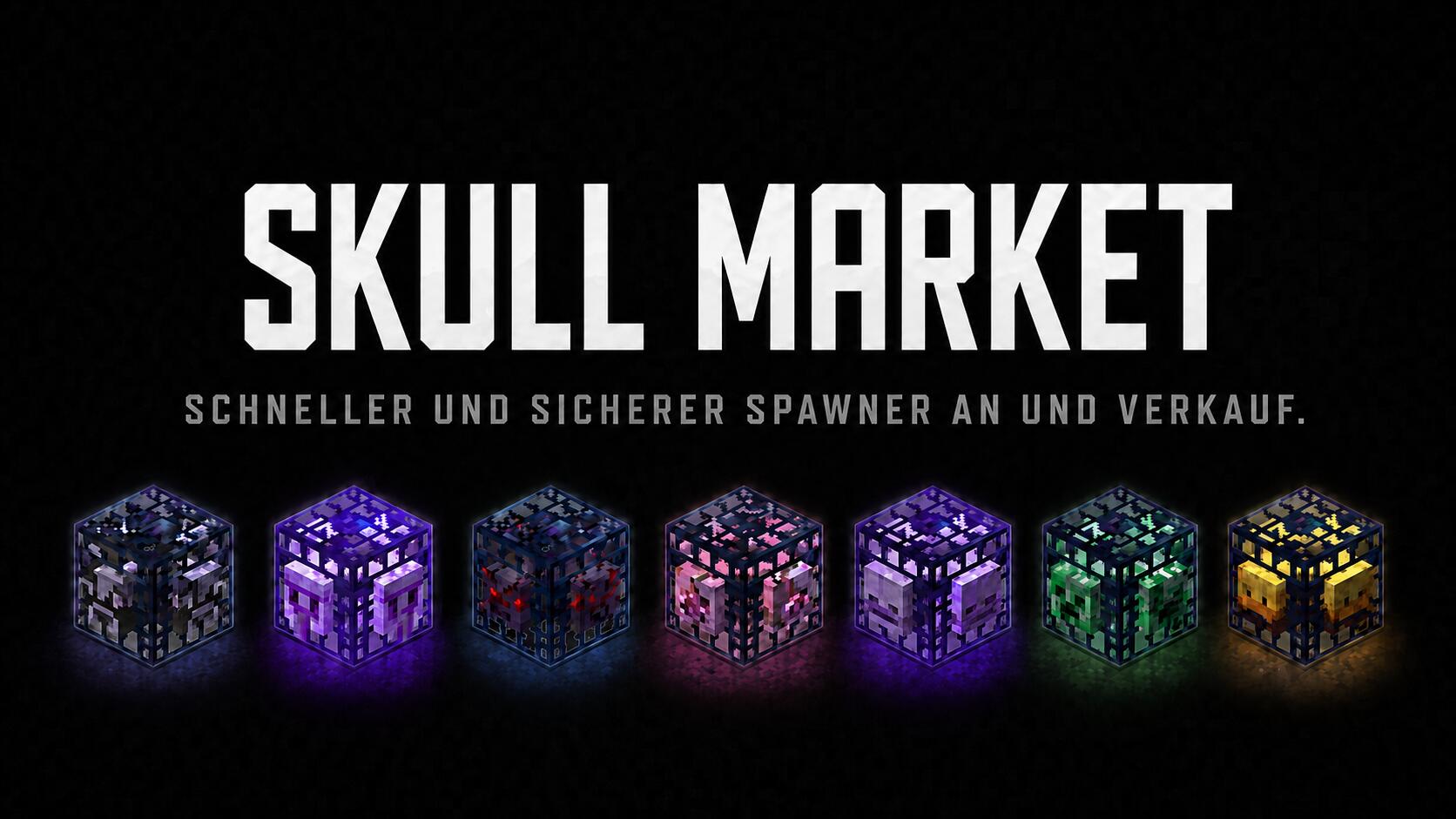 Discovery splash banner for Skull Market Discord server