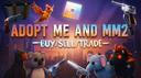 Discovery splash banner for Adoptme + Mm2 | Trade + Crosstrade Values Discord server
