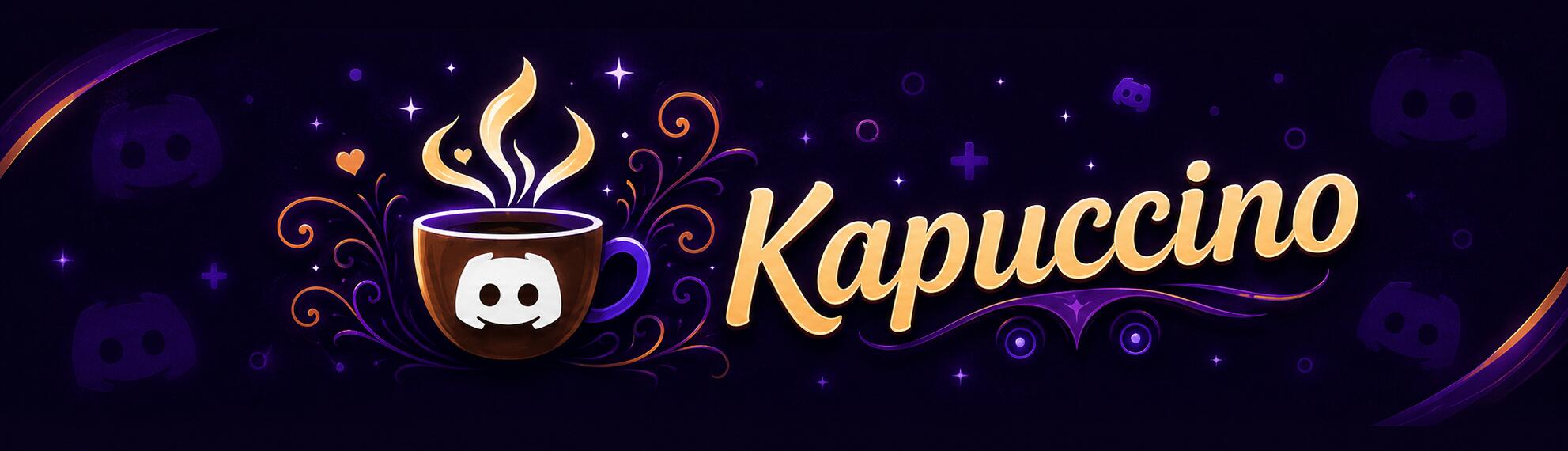 Discovery splash banner for Comunidade Kapuccino (Minecraft + Animes + Jogos + Artes + Sonhos + Sorteios + Eventos) Discord server