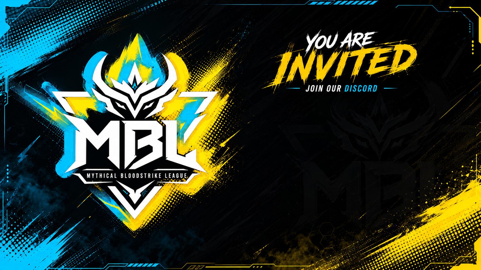 Discovery splash banner for 𝐌𝐘𝐓𝐇𝐈𝐂𝐀𝐋 𝐋𝐄𝐀𝐆𝐔𝐄 Discord server
