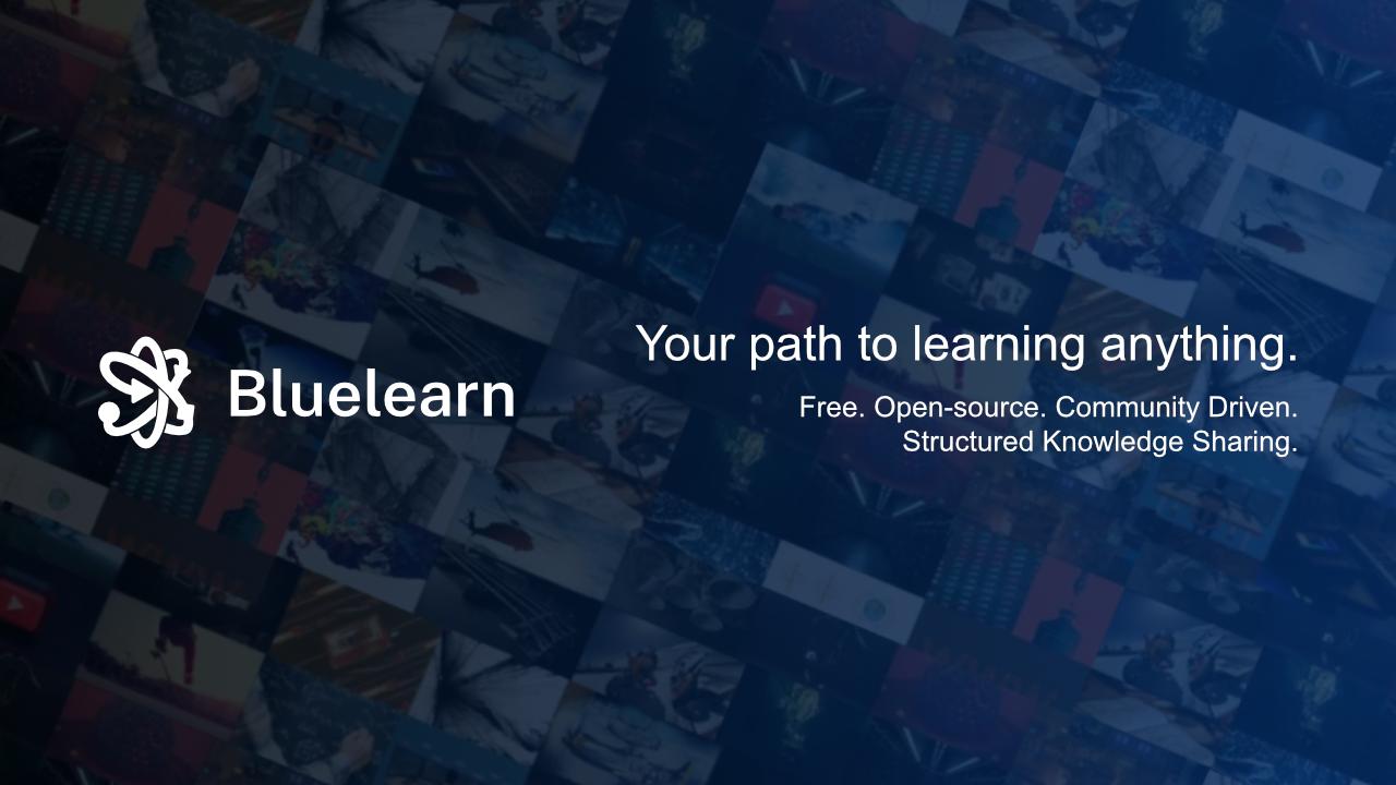 Discovery splash banner for Bluelearn Discord server