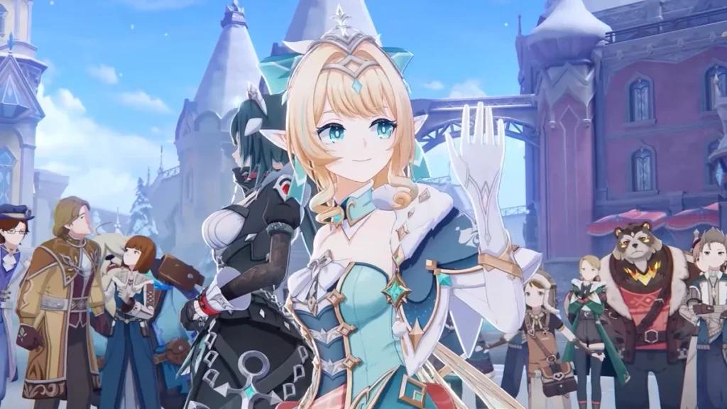Discovery splash banner for Vesna Mains 𐀔 Genshin Impact Discord server