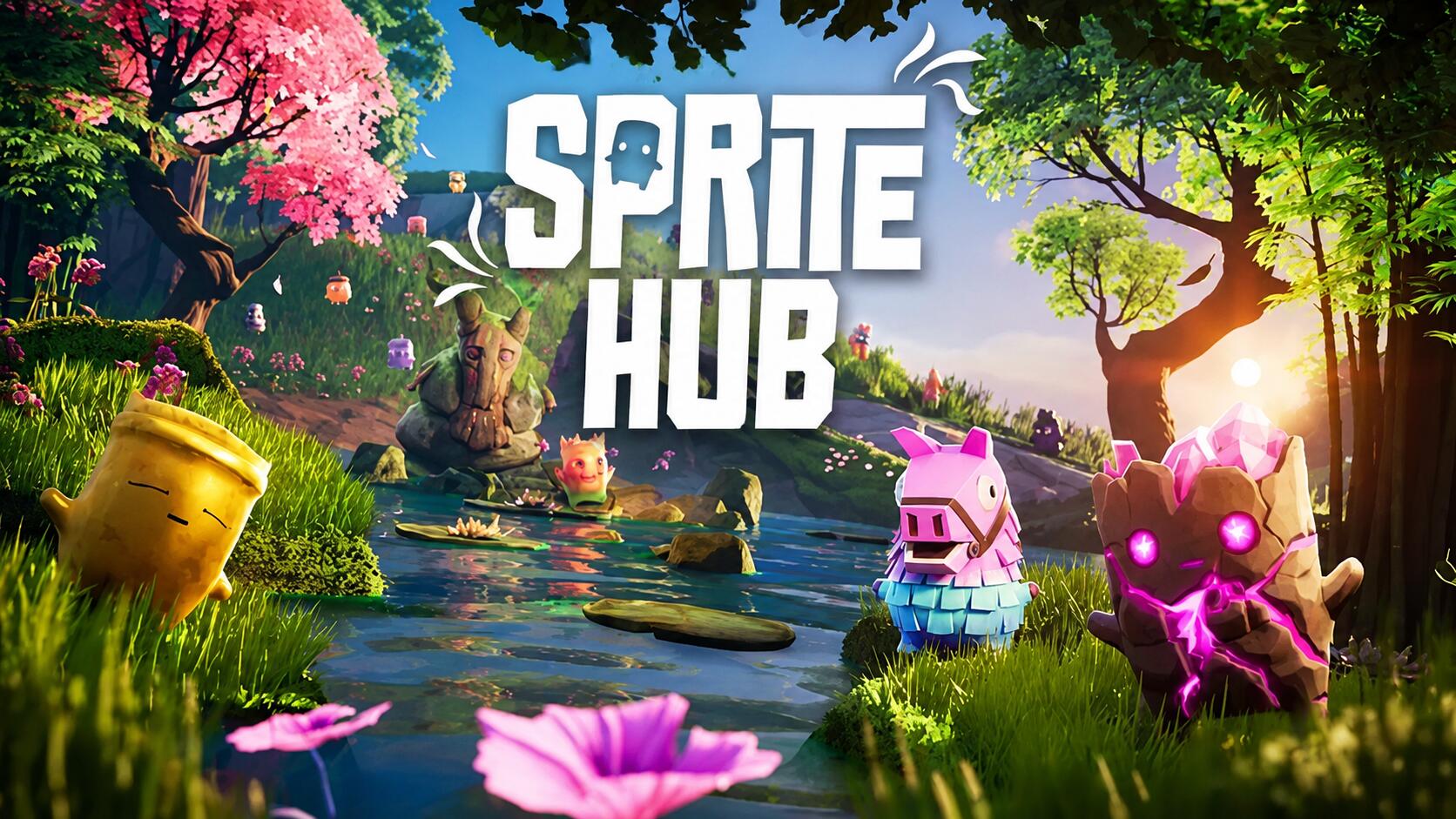 Discovery splash banner for Sprite Hub Discord server