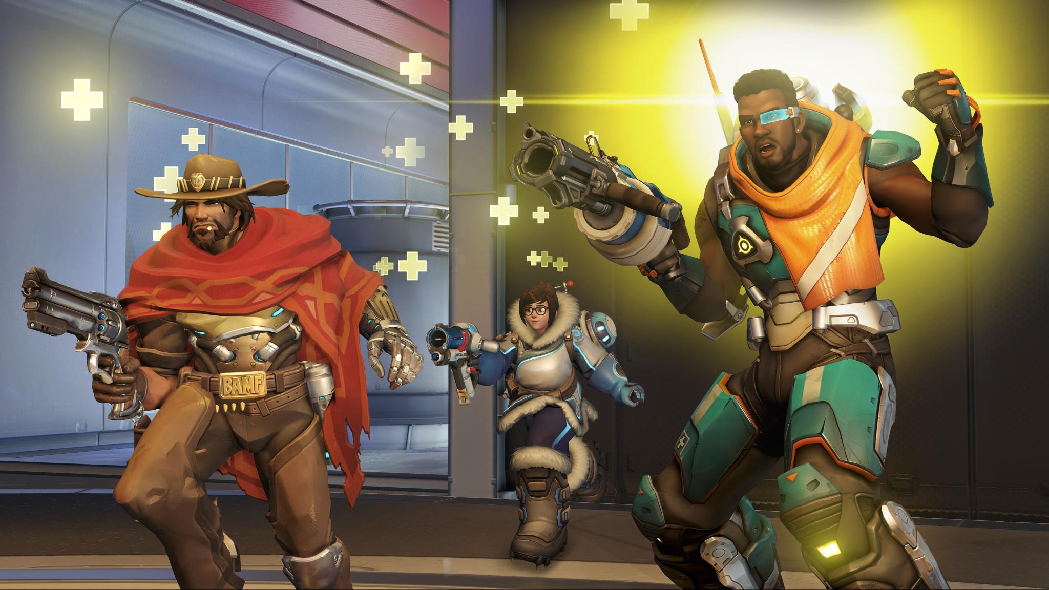 Discovery splash banner for Overwatch LFG Discord server