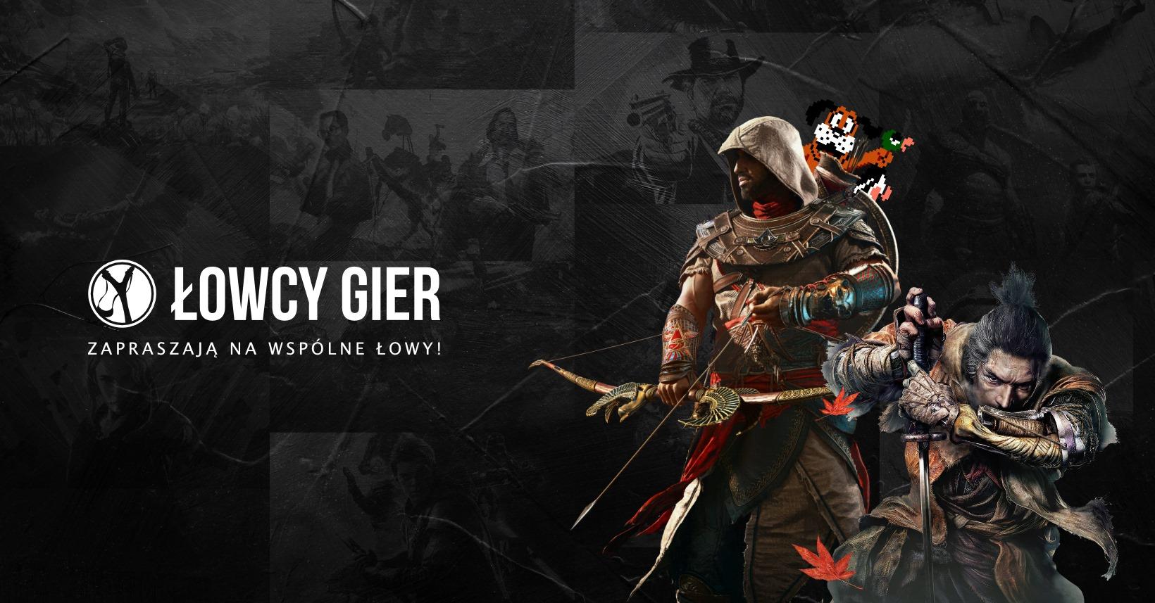 Discovery splash banner for Łowcy Gier Discord server