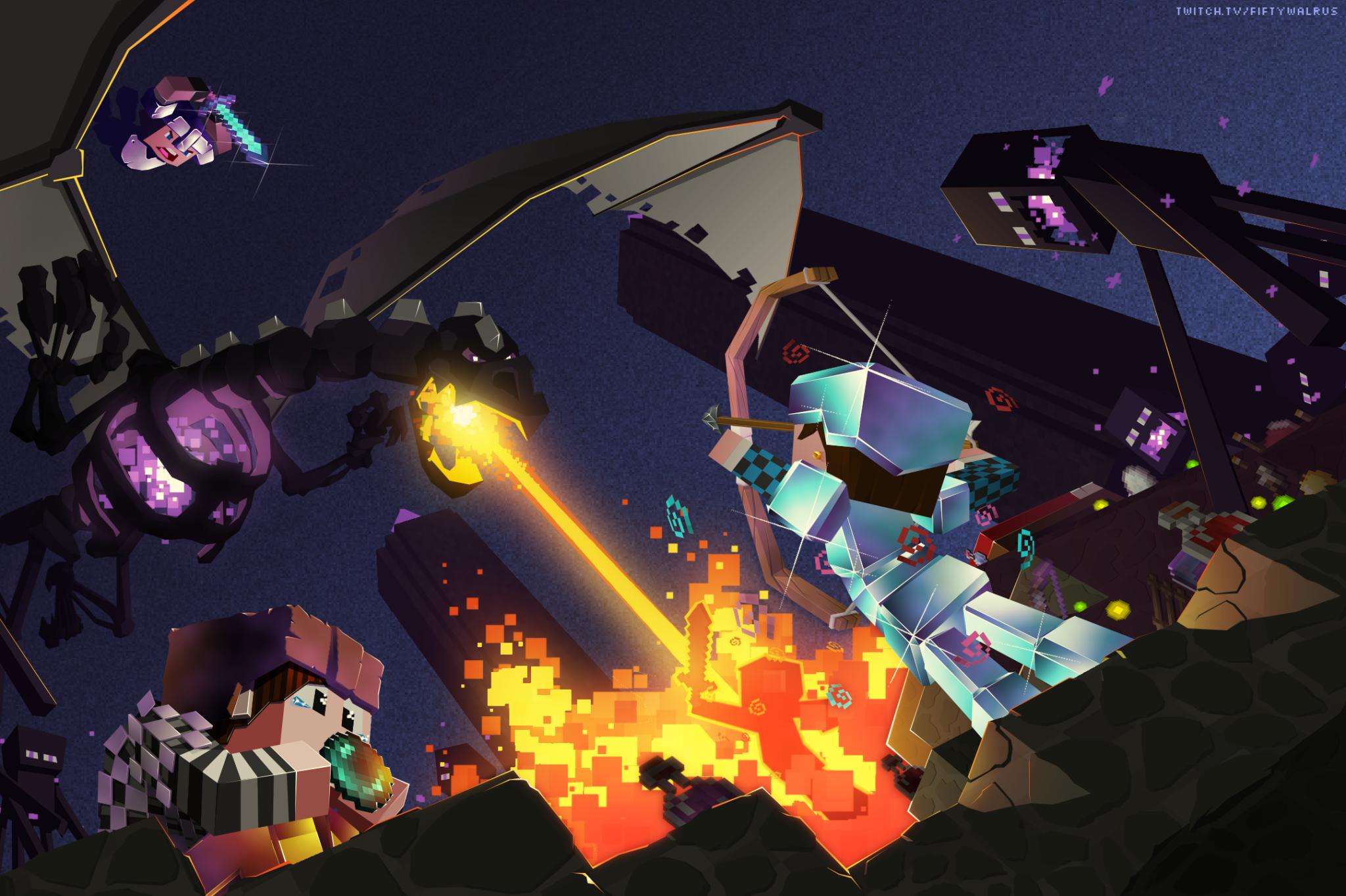 Discovery splash banner for MyCraft Network Discord server