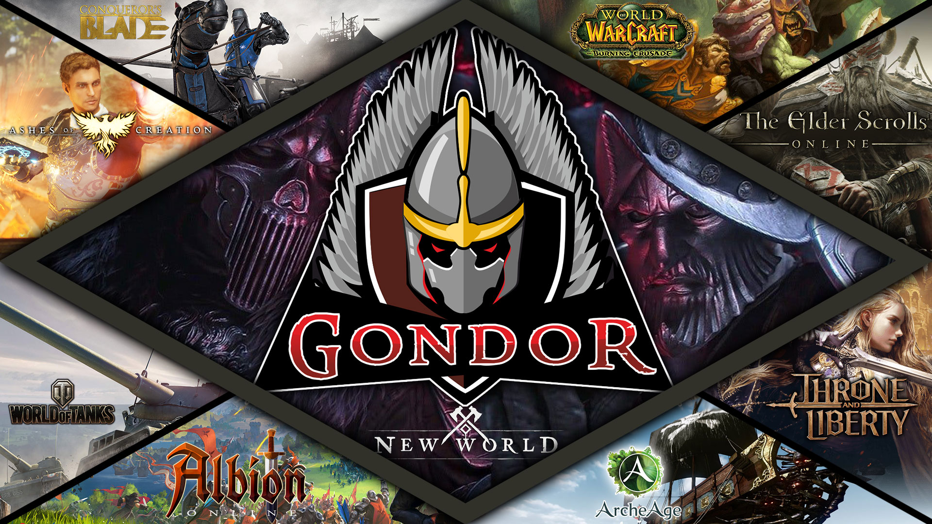 Discovery splash banner for Gondor MMO Polska Społeczność Multigamingowa Discord server