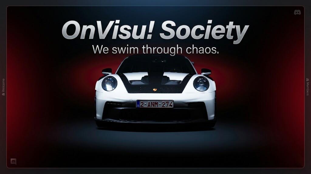 Discovery splash banner for OnVisu! Society Discord server