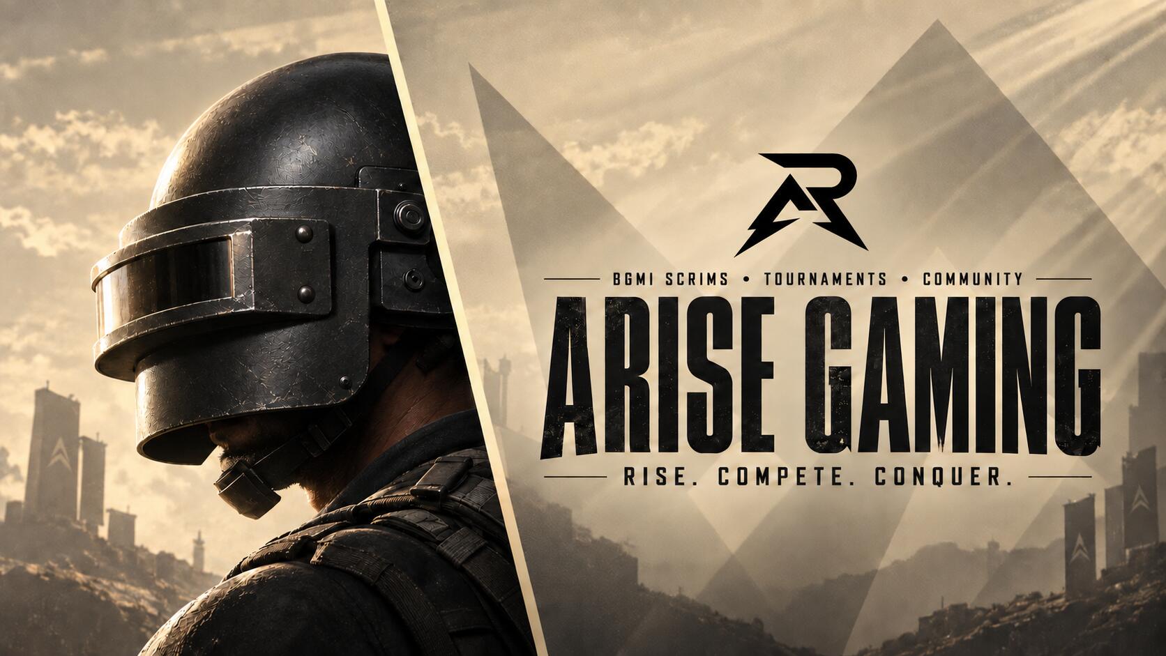 Discovery splash banner for ARISE GAMING 🇮🇳 Discord server