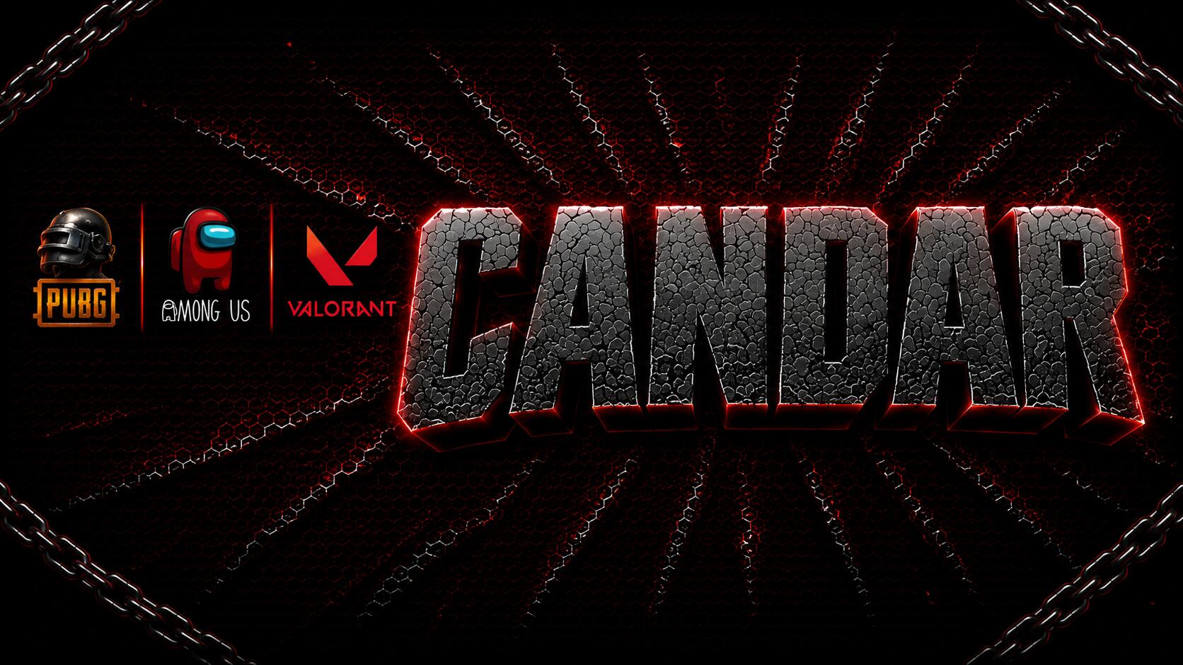 Discovery splash banner for CANDAR OYUN | Among Us • Feign • Valorant • Pubg Türkiye | candaroyun.com Discord server