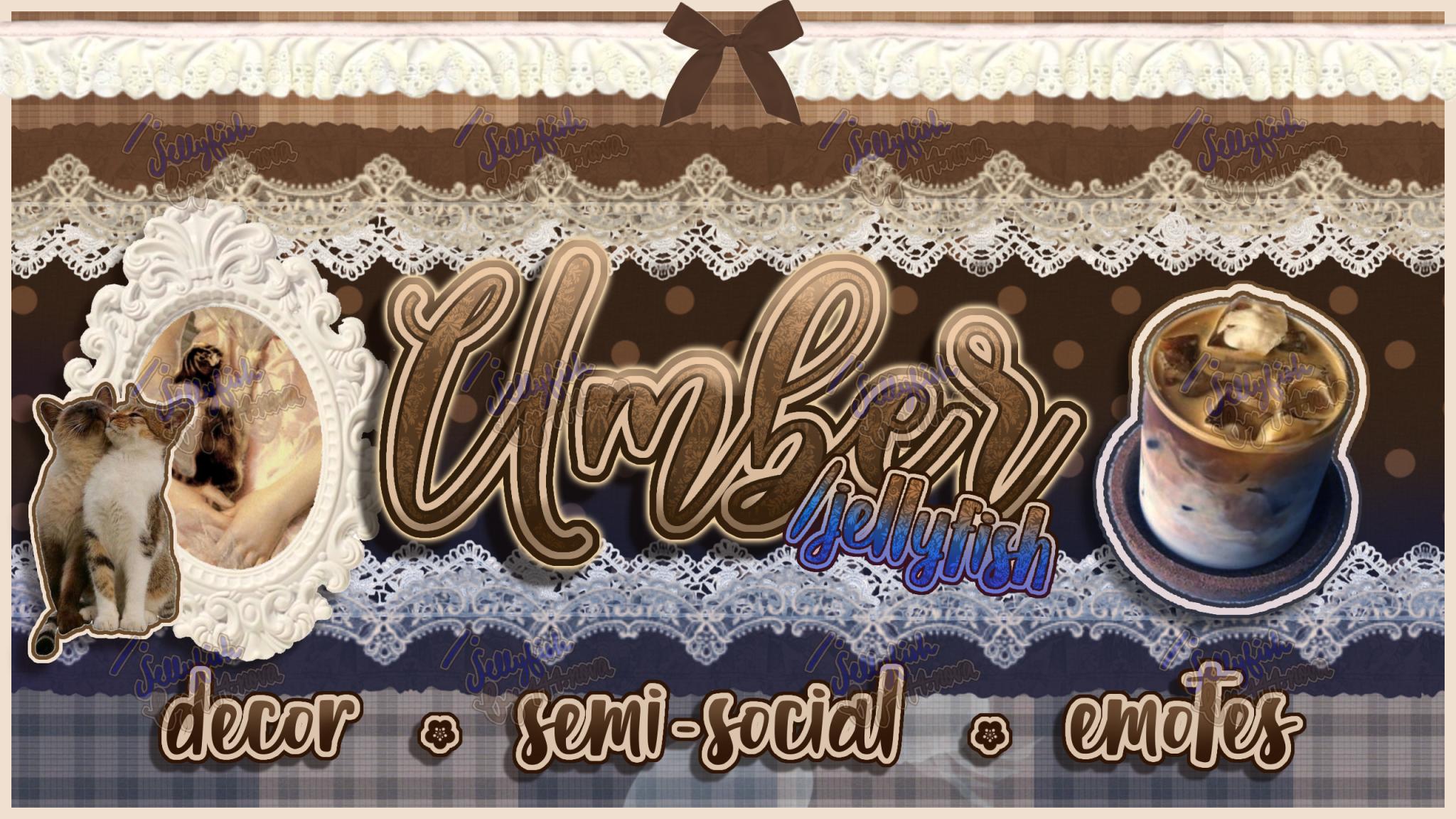 Discovery splash banner for 🌻🕰 ∿ ✺ umber decor ₊ ‧ ⟢ Discord server
