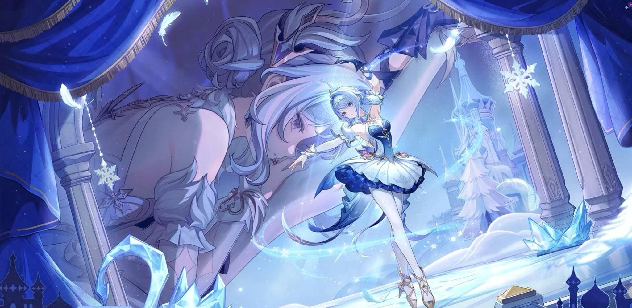 Discovery splash banner for Genshin ImPaimon! Discord server
