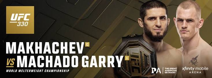 Discovery splash banner for Islam Makhachev vs Ian Garry UFC 330 Discord server