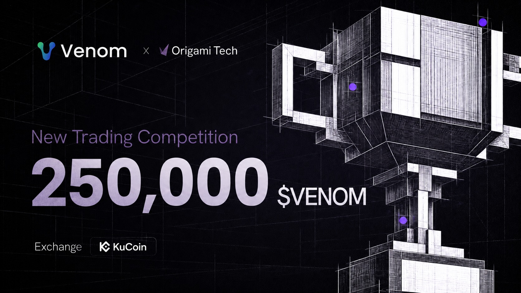 Discovery splash banner for Venom Foundation (250K $VENOM Trading Competition on Origami Tech with Venom) Discord server
